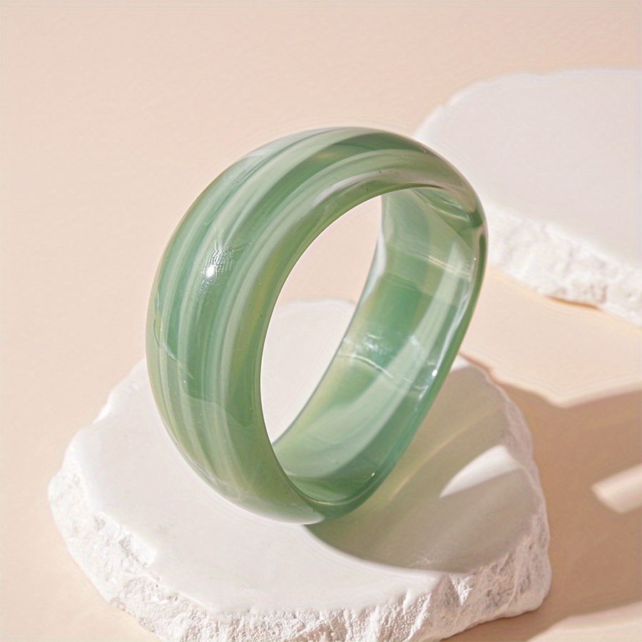 Irregular Resin Gradient Wave Bracelet for Women